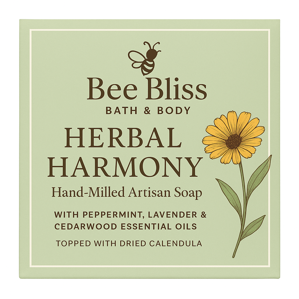 Calendula Herbal Harmony Artisan Soap - Bee Bliss Bath and Body