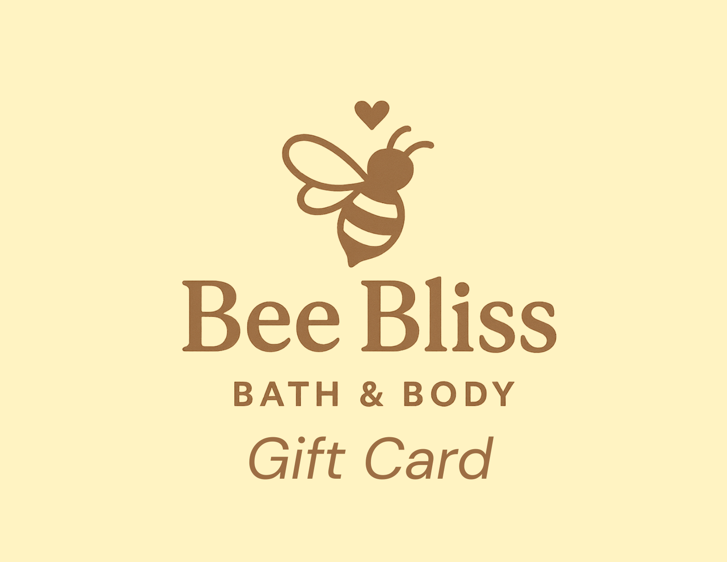 Bee Bliss Bath & Body Gift Card - Bee Bliss Bath and Body