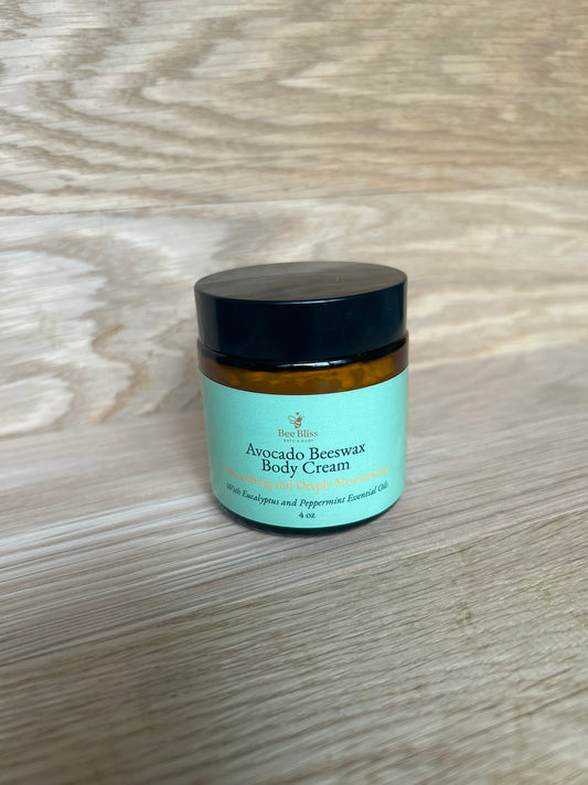 Avocado and Beeswax Body Cream - Bee Bliss Bath and Body