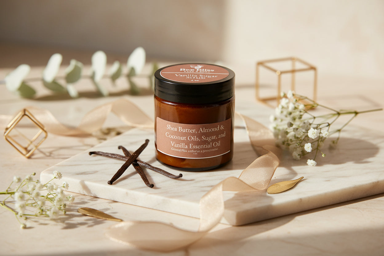Shea Butter Vanilla Sugar Scrub - Bee Bliss Bath and Body