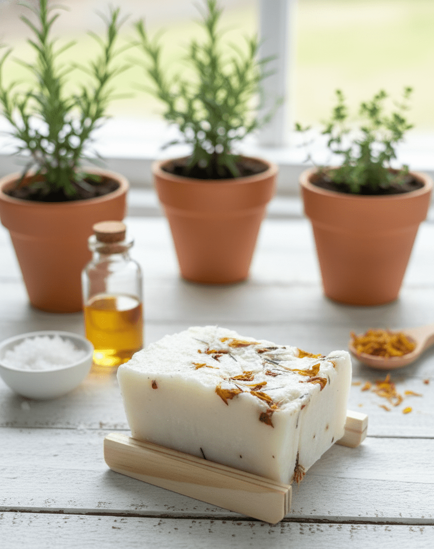 Calendula Herbal Harmony Artisan Soap - Bee Bliss Bath and Body