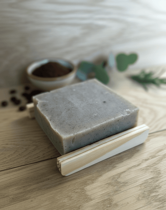 Eucalyptus Coffee Scrub Soap - Bee Bliss Bath and Body