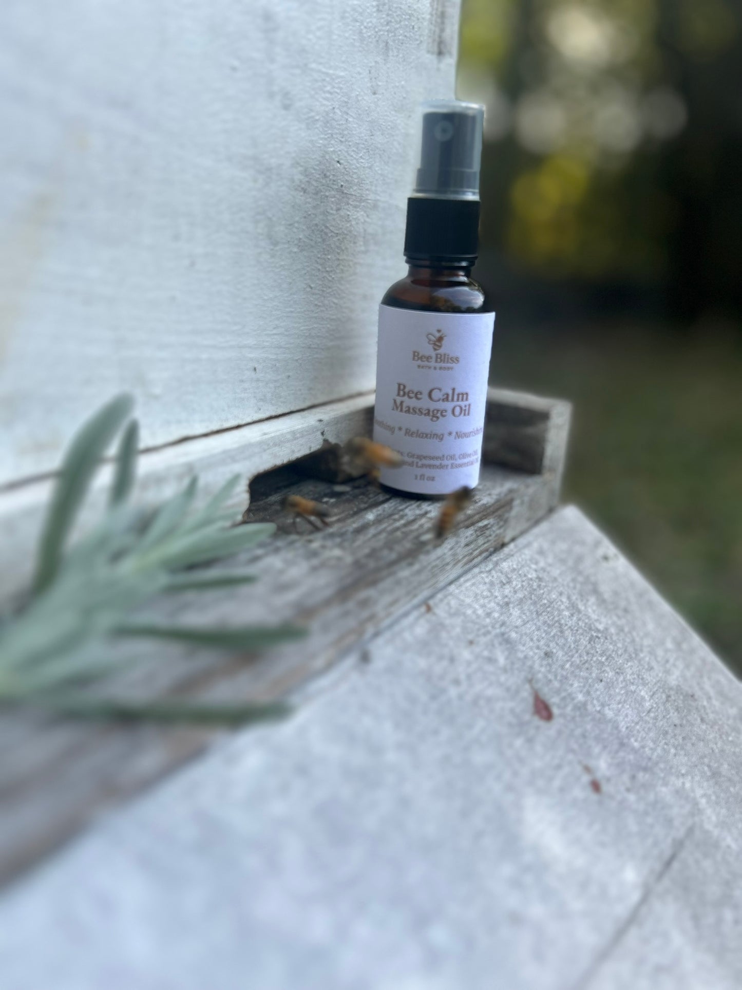 Bee Calm Lavender Massage Oil - Bee Bliss Bath and Body
