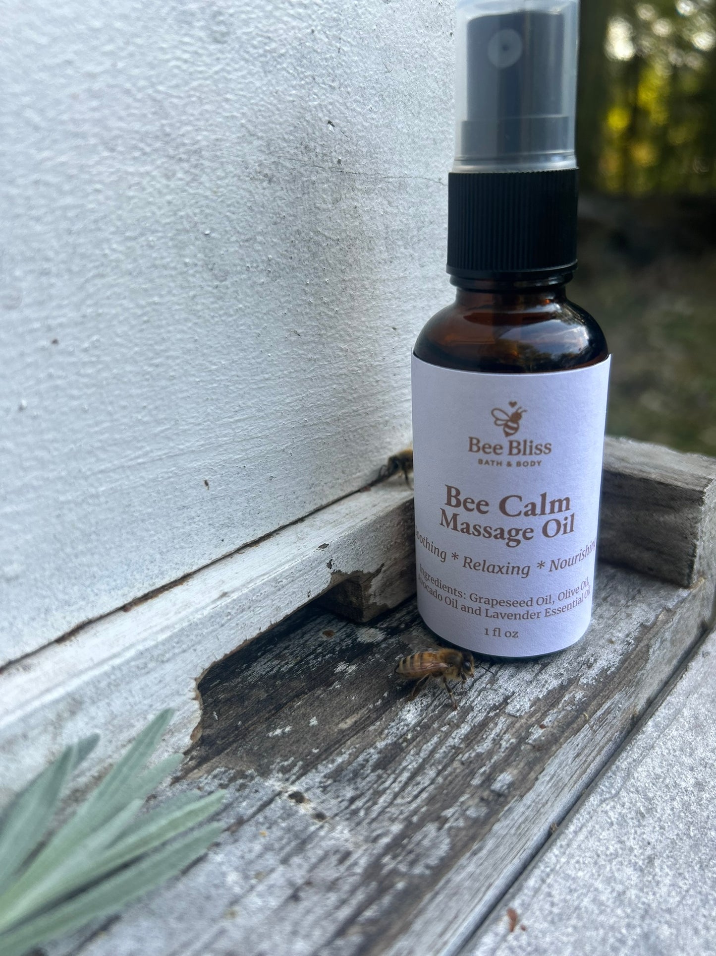 Bee Calm Lavender Massage Oil - Bee Bliss Bath and Body